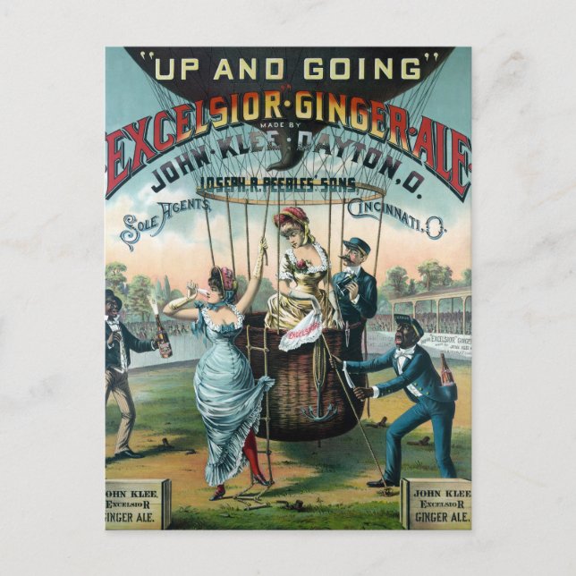 Excelsior Ginger Ale Vykort (Framsida)