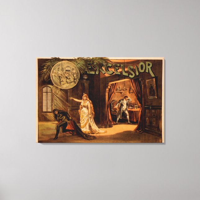 Excelsior Theatrical Play Poster #1 Canvastryck (Framsida)