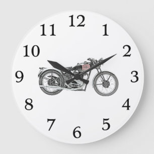 Excelsiorkrigaremotorcykel 1938 stor klocka