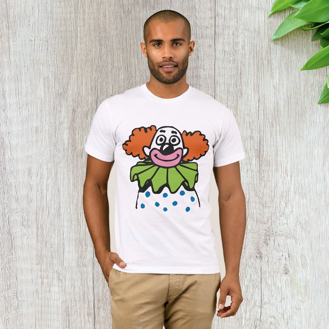 Excentrisk clownkaraktär med orange hår t shirt (Skapare uppladdad)