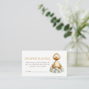 Excentrisk dum gås blöja lotteri baby shower tilläggskort