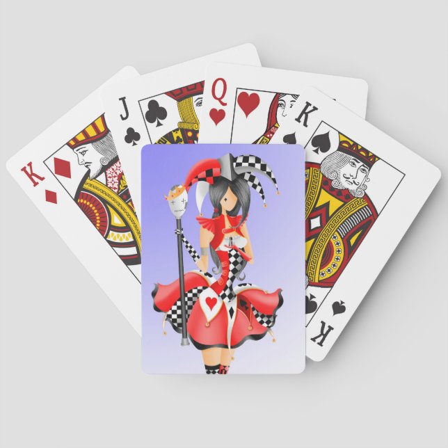 Excentrisk Klovn & Dockkung Casinokort (Baksidan)