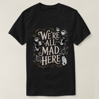 Excentrisk Tekvartajös Kaos Citat T-Shirt