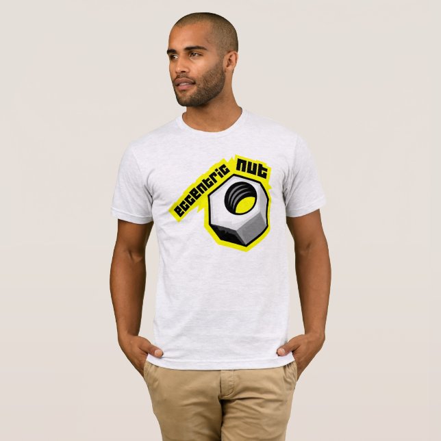 excentriskt nöt tee shirt (Hel framsida)