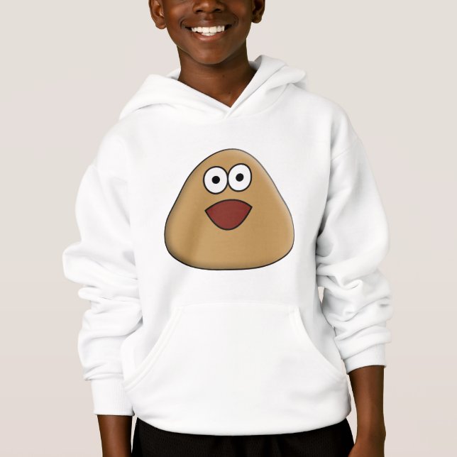 Except Pou - Children Hoodie Tee Shirt (Framsida)