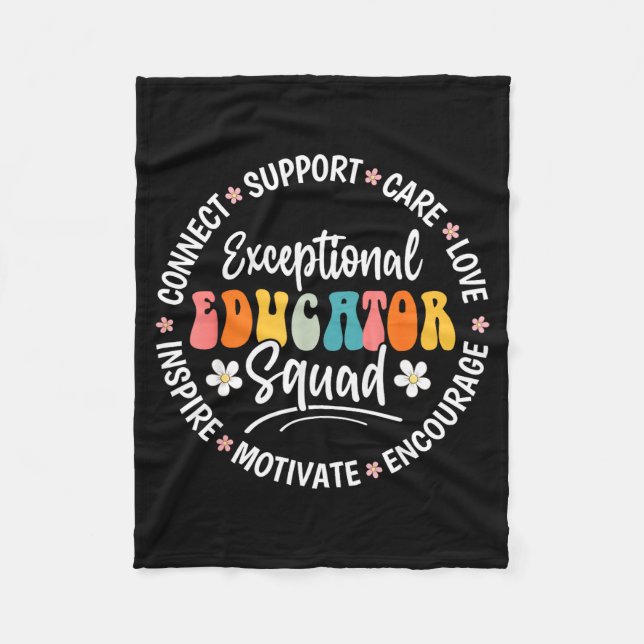 Exceptional Educator Squad Appreciation Week Back  Fleecefilt (Framsidan)