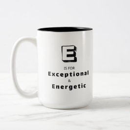Exceptionell E - Personlig Lyx Ros Mugg