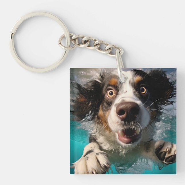 Exceptionell Hund Swimming Underwater Design (Framsidan)