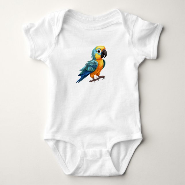 Exceptionell parrot t shirt (Framsida)