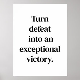 Exceptionell Poster av seger