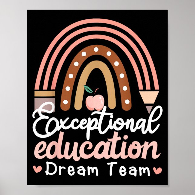 Exceptionell utbildningsdrömteam Lärarens konstver Poster (Framsidan)