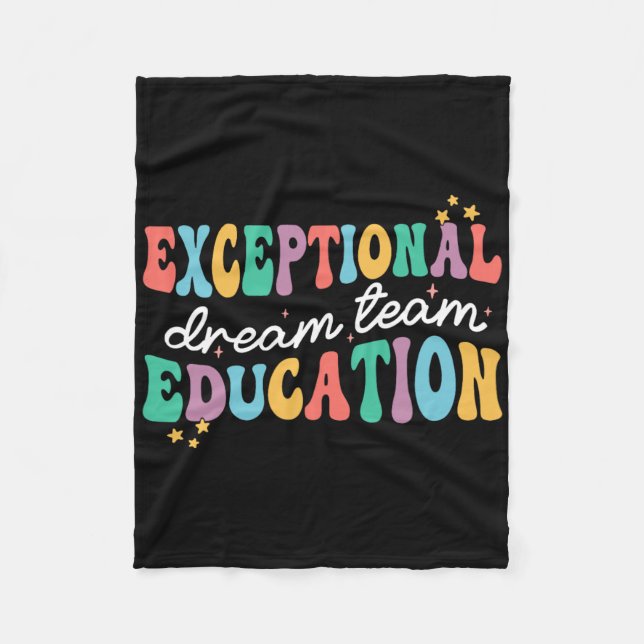Exceptionell utbildningsdrömteam Sped Ese Lärare  Fleecefilt (Framsidan)