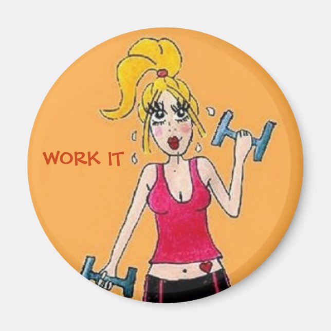 Excercise Girl Magnet (Framsidan)