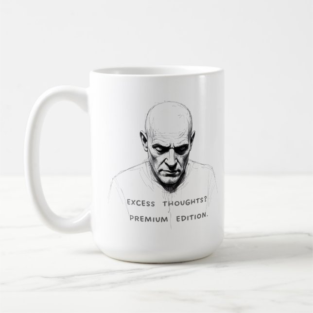 Excess Thoughts? Premium Edition Kaffemugg (Vänster)