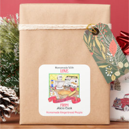 Exchange Kärlek Personlig Homemade Gift Fyrkantigt Klistermärke