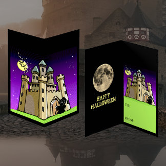 Exchange-kort för Castle Fladdermus & Grim Reaper Visitkort