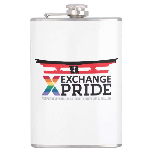 EXCHANGE Pride-flaska med Torii-grind & Okinawa-ka Fickplunta (Framsidan)