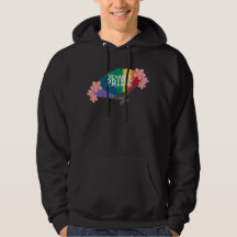 Exchange Pride Hoodie med regnbågsfläkt och Sakura