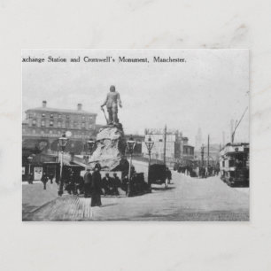 Exchange Station och Cromwells monument Vykort