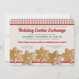 Exchange-växling för cookie | Helgdag Baking Party Inbjudningar