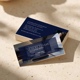 Exclusive Real Estate Property AGENT PHOTO LOGO Visitkort