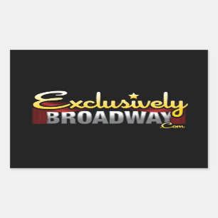 ExclusivelyBroadway.com Rektangulärt Klistermärke