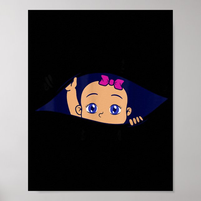 Excuse Me Is It April Yet Pregnancy Girl Announcem Poster (Framsidan)