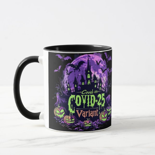 ExDesigner | Halloween | Covid-25-variant Mugg (Vänster)