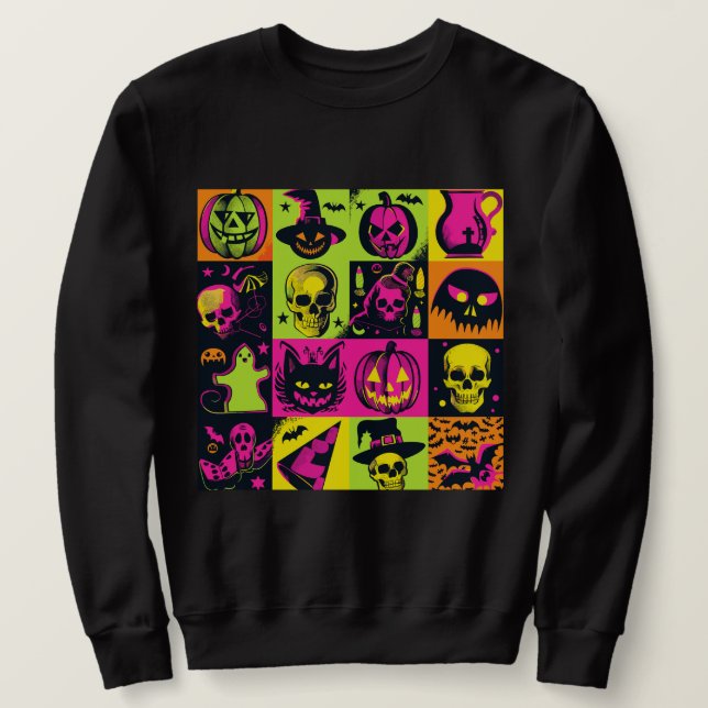 ExDesigner | Halloween Lång Ärmad Tröja (Design framsida)