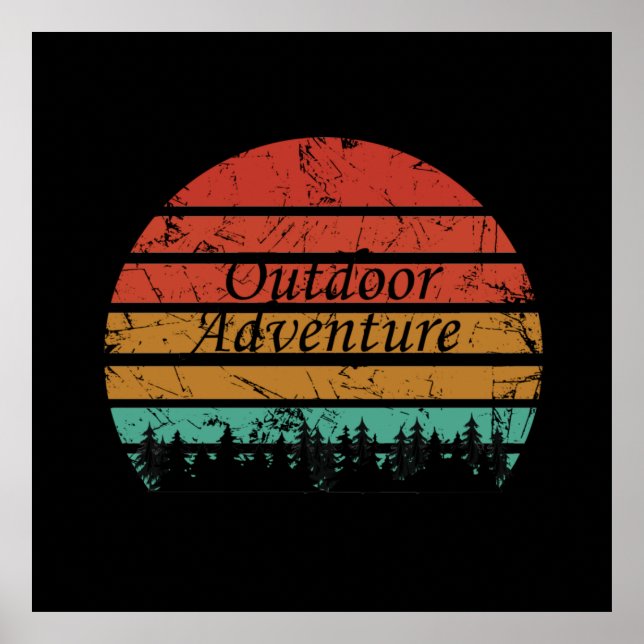 Exdoor äventyr som vandrar älskare poster (Framsidan)