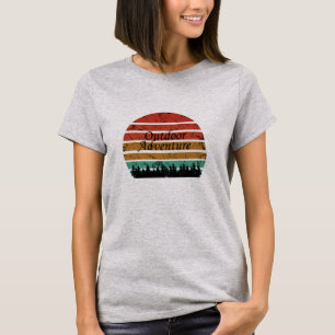 Exdoor äventyr som vandrar älskare t shirt