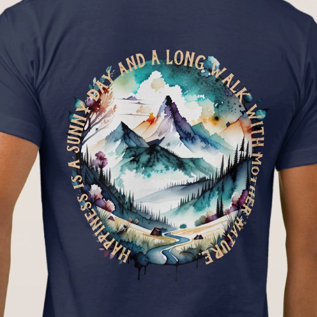 Exdoor Hike, Mor Nature, Mountain, River T Shirt (Skapare uppladdad)