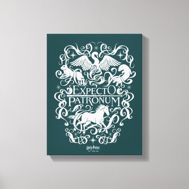 Execto Patronum Filigree Graphic Canvastryck (Framsida)