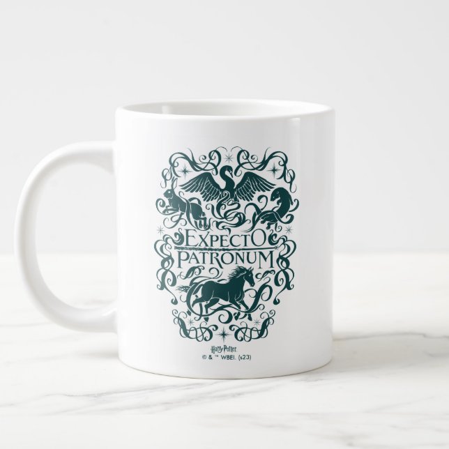 Execto Patronum Filigree Graphic Jumbo Mugg (Vänster)