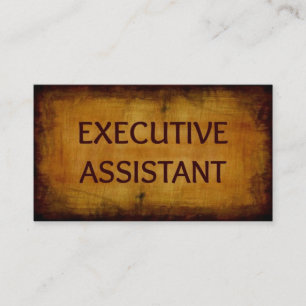 Executive Assistant Antique Brushed-Affärskort Visitkort