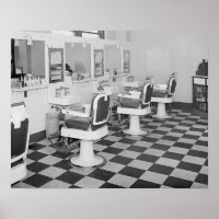 Executive Barber Shop, 1935. Vintage foto