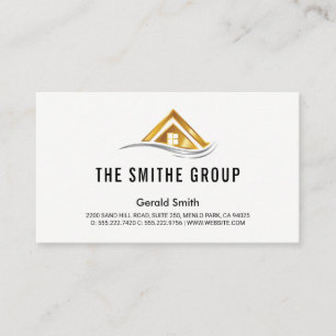 Executive Capitalist Företag Realtor Guld Visitkort