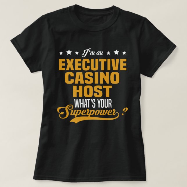Executive Casino-värd T Shirt (Design framsida)