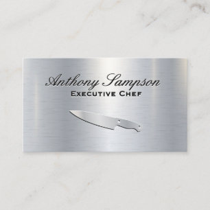 Executive Chef Bakgrund för metallisk glans i si Visitkort