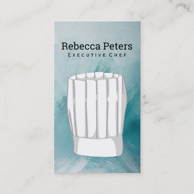 Executive Chef | Chef Hat Visitkort (Framsida)