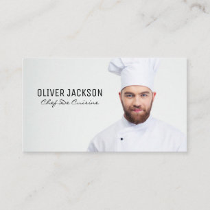 Executive Chef Lägg till Anpassningsbar Bild Visitkort
