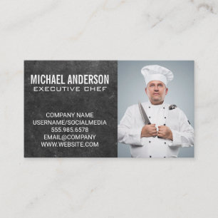 Executive Chef Lägg till Anpassningsbar Visitkort