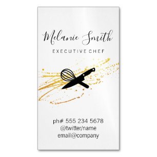 Executive Chef Magnetiska Visitkort