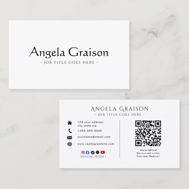 Executive Director Business Card  Visitkort (Fram/baksida)