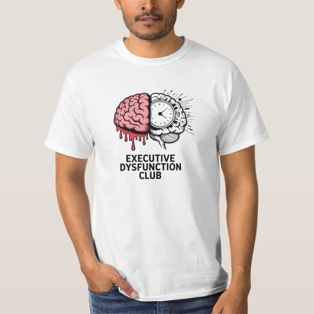 Executive Dysfunction Club Minimal T-shirt (Framsida)