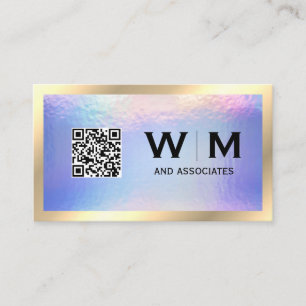 Executive Guld Classic Monogram Iridescent Foil Visitkort