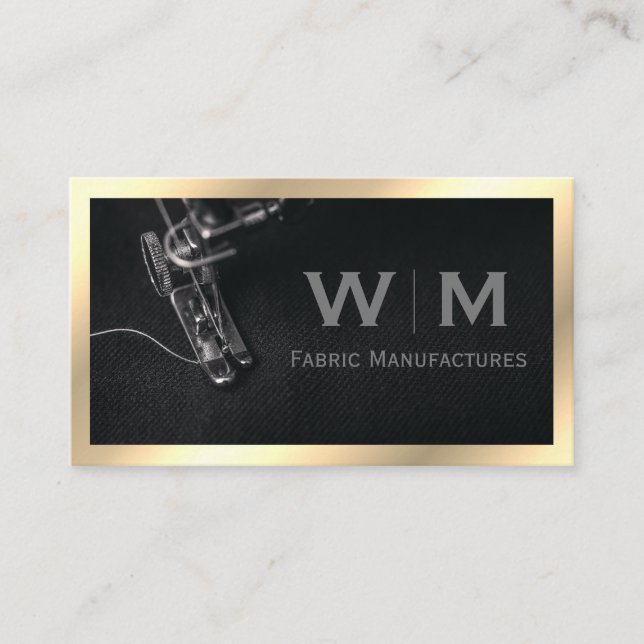 Executive Guld Classic Monogram | Tillverkning Visitkort (Framsida)