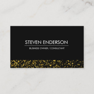 Executive Guld Dust Trim Black Sleek Visitkort