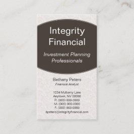 Executive Kurvor Affärskort, Espresso Visitkort