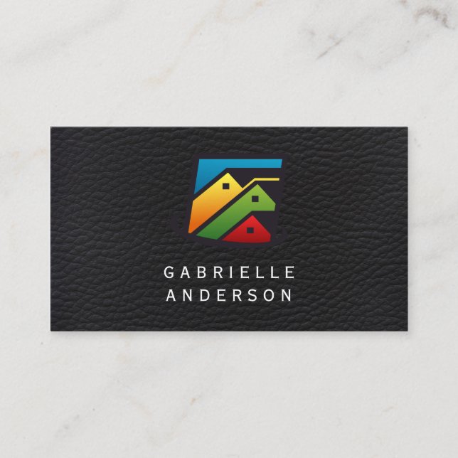 Executive Leather | Real Gods Homes Visitkort (Framsida)